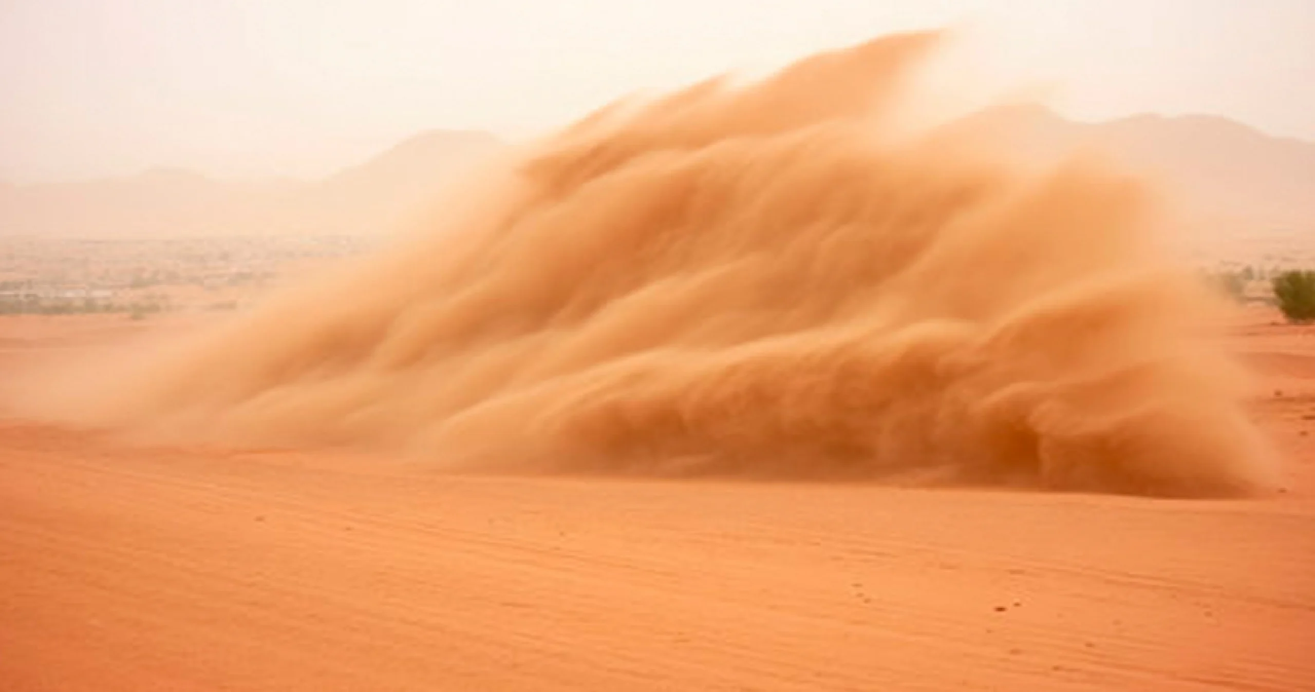 sand storm in dubai desert