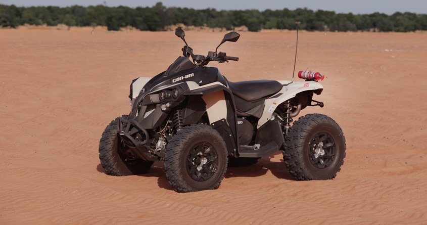 Black and White Quad Bike - Can-Am Renegade